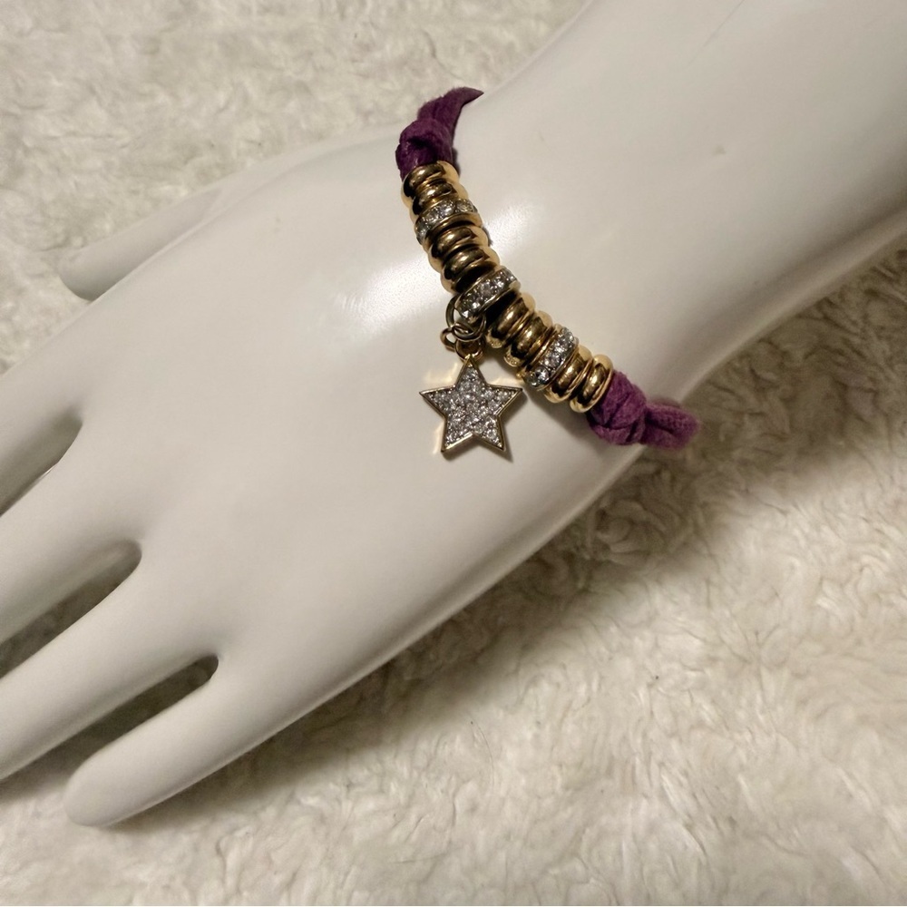 Juicy Couture Multicolor Bracelet Set of 4 with Heart and Star Charm - Picture 3 of 12